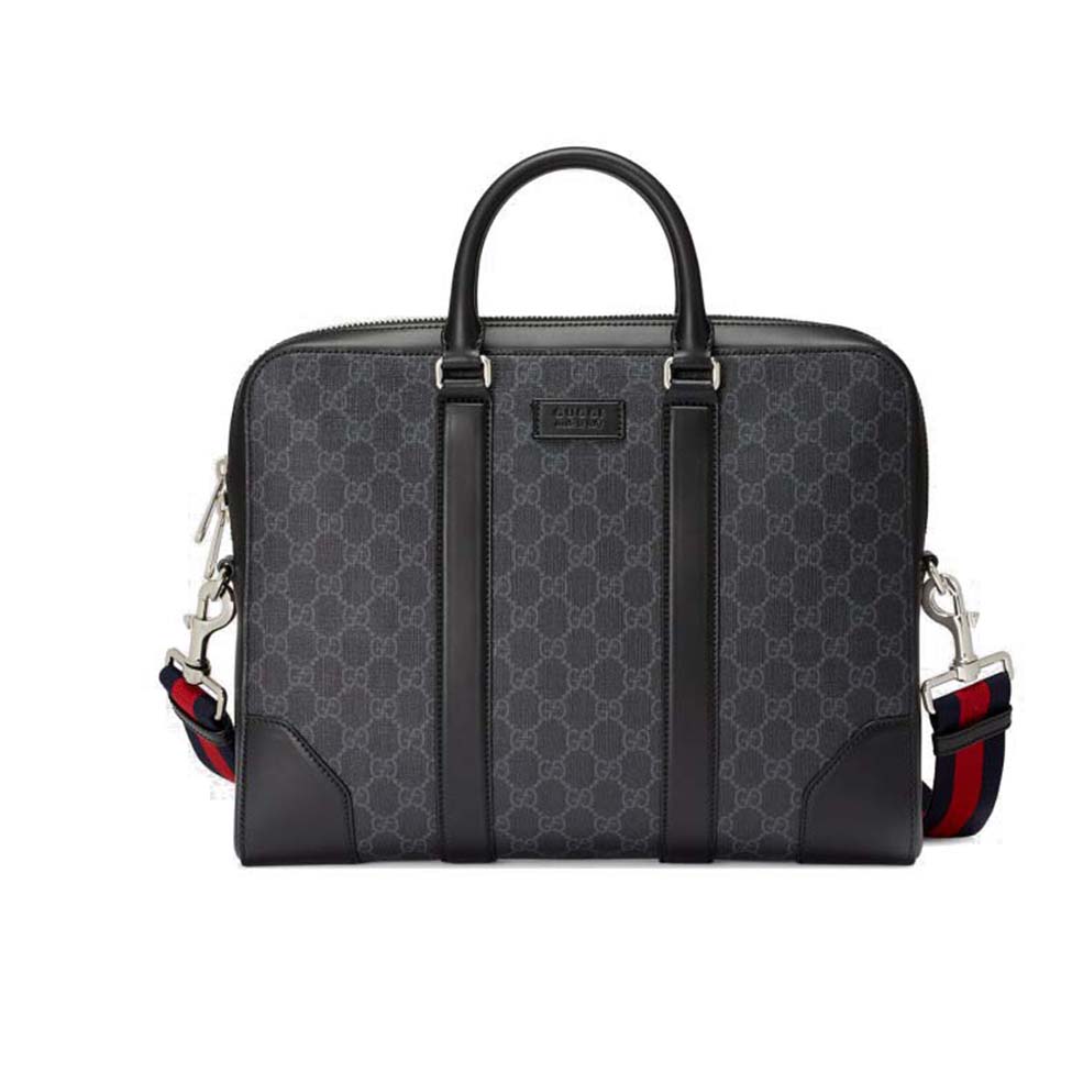 G*u*i gg black briefcase 474135  (36*28*7cm)